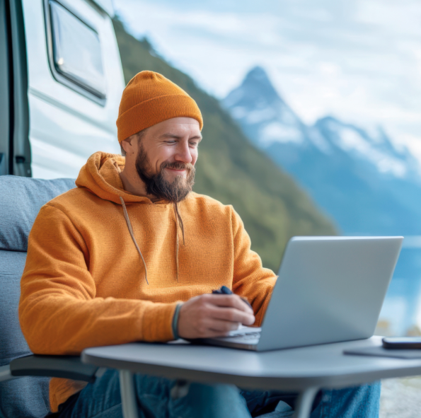 Digital nomade med bobil