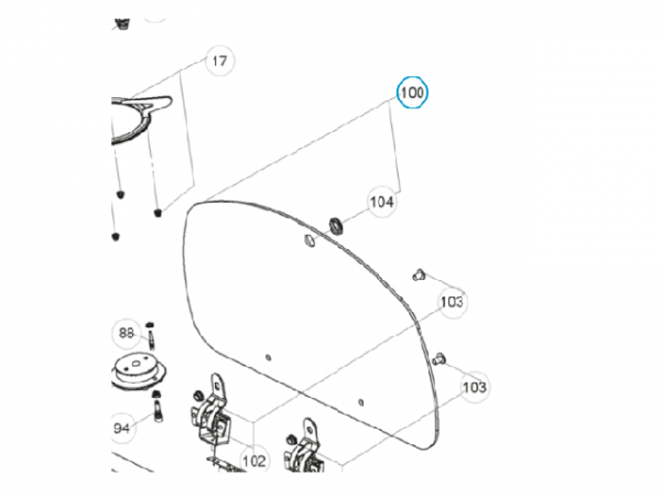 Product Image for Glassbeskyttelse komplett sort