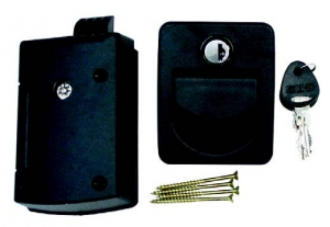 Product Image for Dörrlås för 40mm dörr Svart