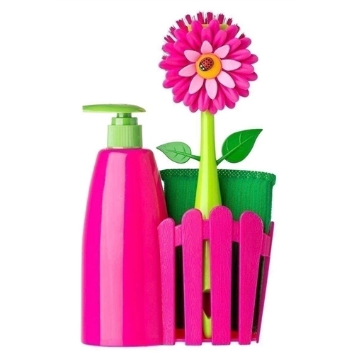 Product Image for Oppvasksett Flower Power Rosa