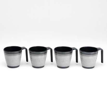 Product Image for Krus 4-pakk, Granite grå, Flamefield