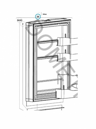 Product Image for Dør  komplett RM 7290 Dometic