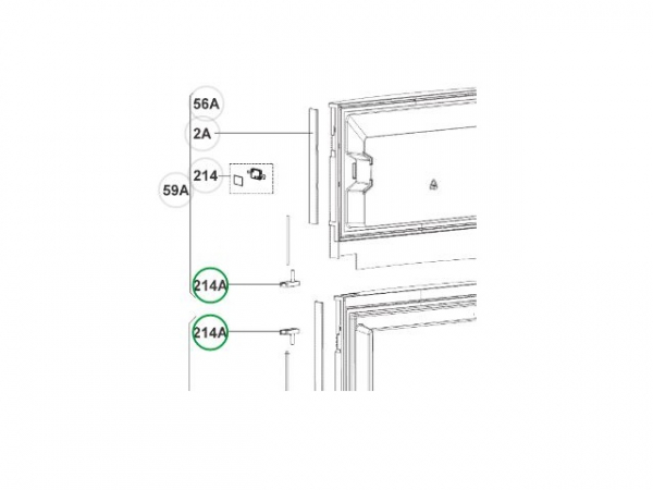 Product Image for Knapp dörrlås Högerhängd dörr