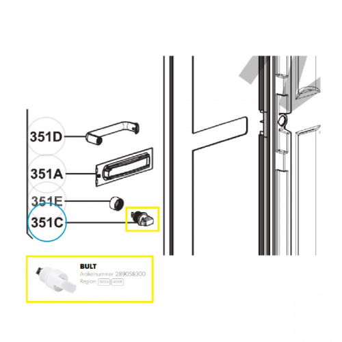 Product Image for Reservdel Bult Dometic, nr 351C