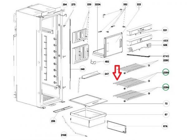 Product Image for Dometic Galler/hylla