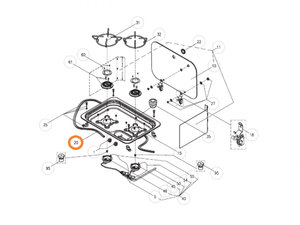 Product Image for Profiltetning kokeplate 1,52m