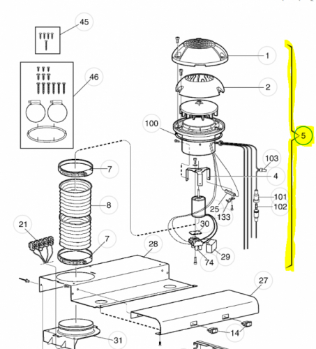 Product Image for Luftventil med motor till Dometic Pentryfläktar