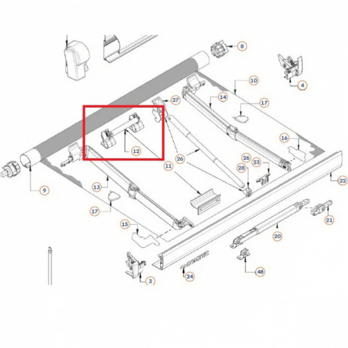 Product Image for Stag aksel PW 1500 del 12 Dometic
