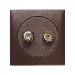 Product Image for Uttak TV/Kabel-TV Berker Brun