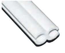 Product Image for Dobbelt skinne 75 cm plastikk hvit