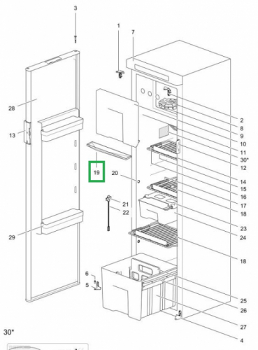 Product Image for Droppskål frys Thetford N3141/4141, N3142/4142