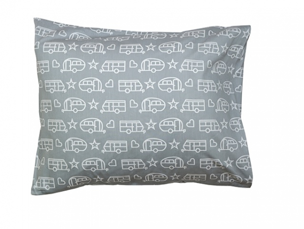 Product Image for Putetrekk med campingvognmotiv grå