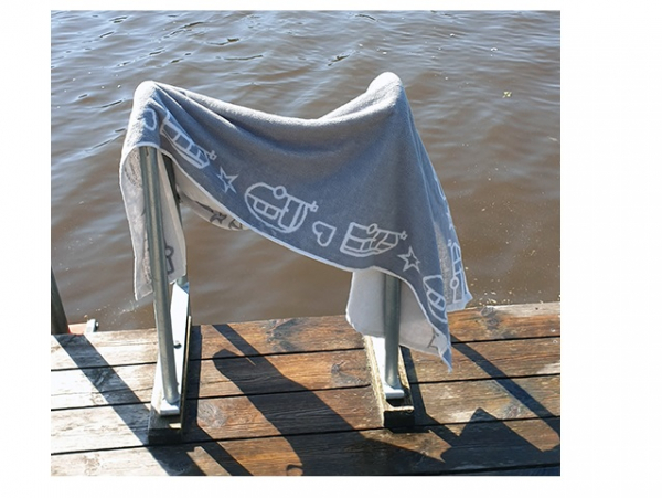 Product Image for Badhandduk med husvagnsmotiv