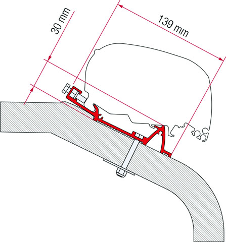 Product Image for Markisadapter Fiamma LMC - TEC, 290cm