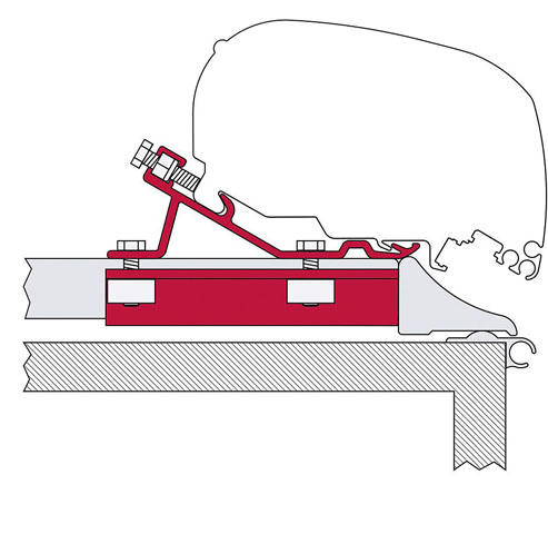 Product Image for Markisadapter Fiamma Kit Fixing Bar, 3 delar F45S/F65L