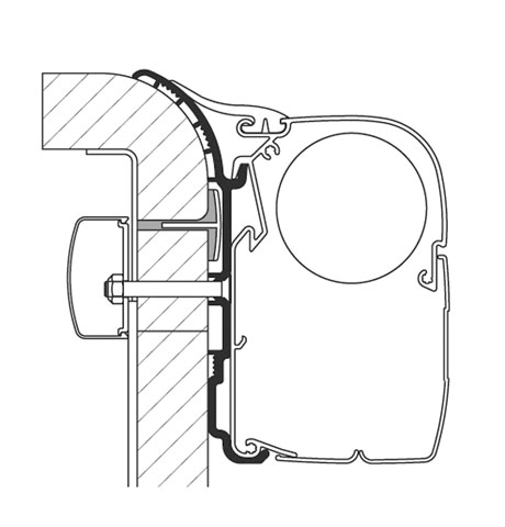 Product Image for Markisadapter 300cm Thule serie 5/8 - Bürstner