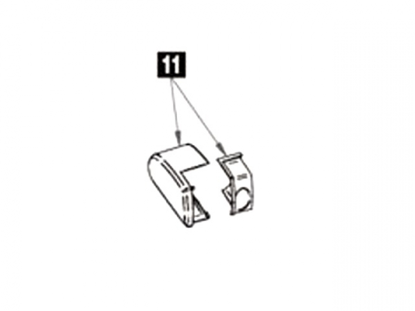 Product Image for LH+RH ENDCAP MAINHOUSING 6200 WHITE