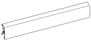 Product Image for LEAD RAIL 9200 4.00 m silver Nr 14