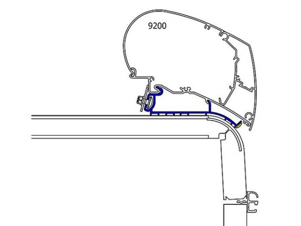 Product Image for Adapterskena 600 cm till takmarkis Thule Omnistor Serie 6 / 9 Hymer 2