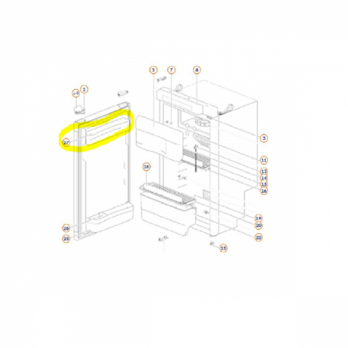 Product Image for Hylle, øvre, del 27, Thetford