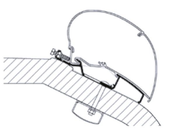 Product Image for Adapterskena 375 cm till takmarkis Thule Omnistor Serie 6 / 9 LMC Lib