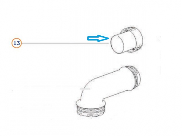 Product Image for Skruvlock blå till avloppstank C220