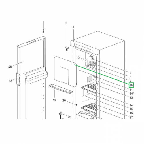 Product Image for Frysedør Thetfrod N3141/4141, N3142/4142 (ikke hengslet)