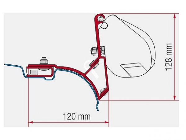Product Image for Fiamma Adapter F35PRO VW T5 / T6 2003-