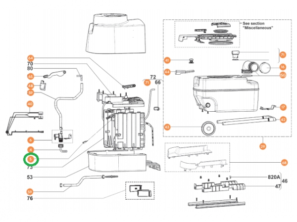 Product Image for Microbrytare för Dometic toalett CT-4-/ 3000er-serien