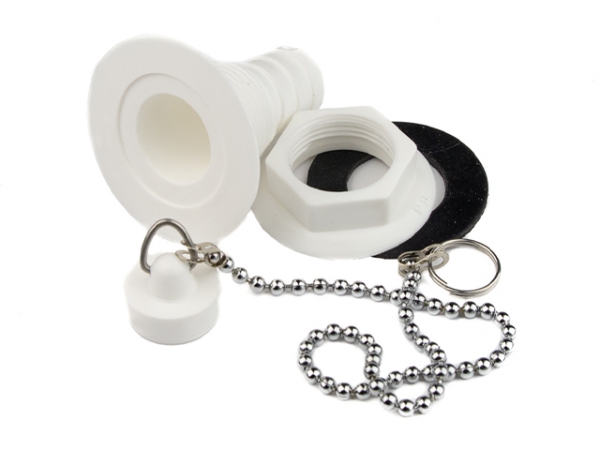 Product Image for Avløpsbeslag rett 3/4 med kjede og propp