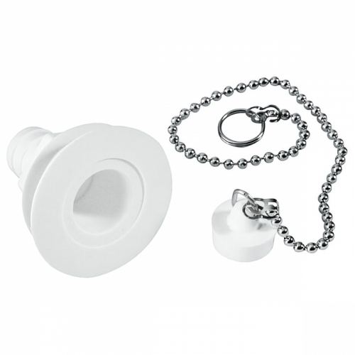 Product Image for Avløpsbeslag rett 3/4 med kjede og propp