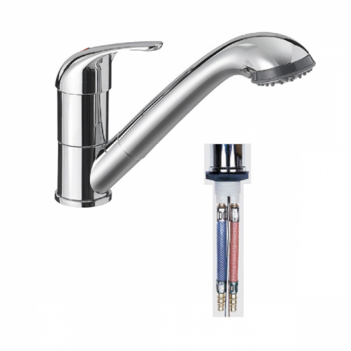 Product Image for Kran ø36mm med handdusch Reich Keramik Kama Duett krom