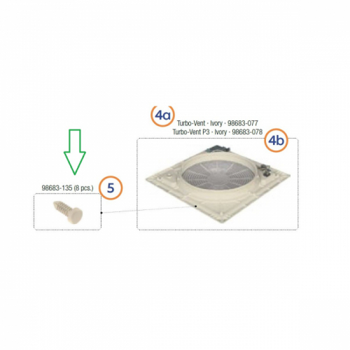 Product Image for Skru Turbovent 8-pakning Fiamma
