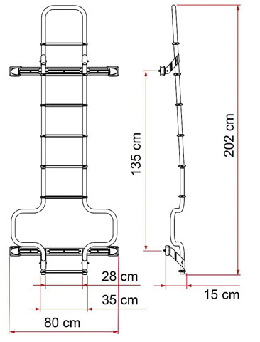 Product Image for Stege bakre till Fiat Ducato H3 Silver FIAMMA Deluxe DJ
