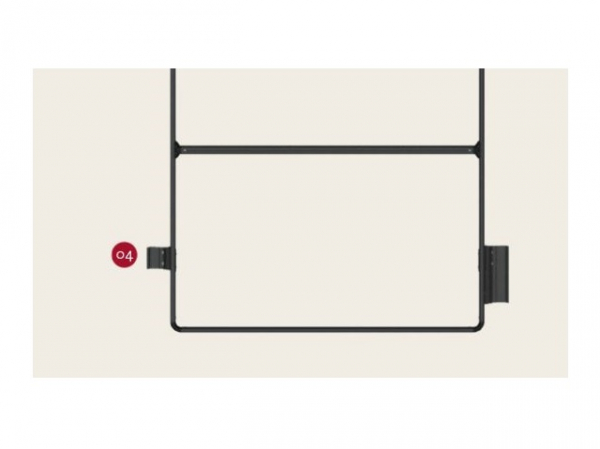 Product Image for Täcklock för fäste Fiamma Roof Rail Deep Black -Vänster