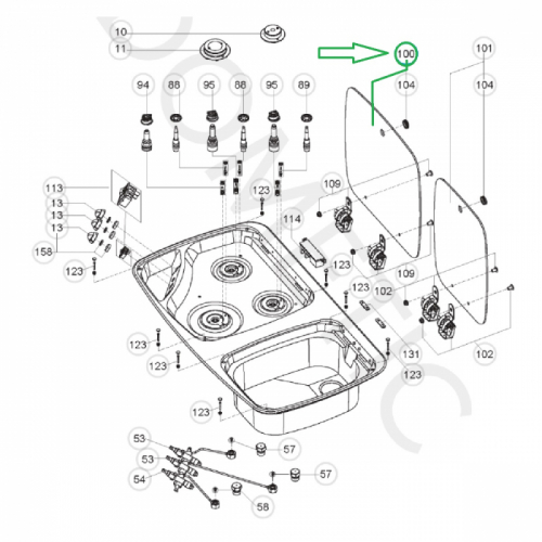 Product Image for Glasslokk MOO 7123 m.fl Dometic