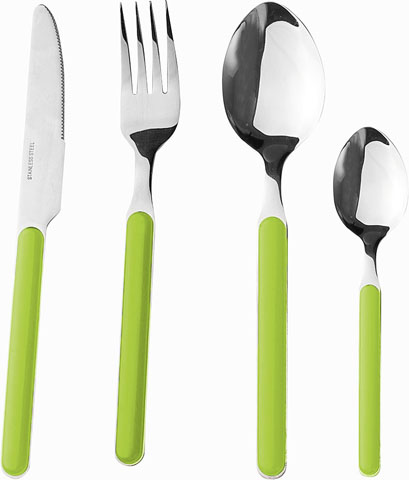 Product Image for Bestickset Brunner Delice 16 delar grön