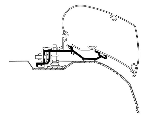 Product Image for Markisadapter 3,75-4,00 m Fiat Ducato 2007- Serie 6