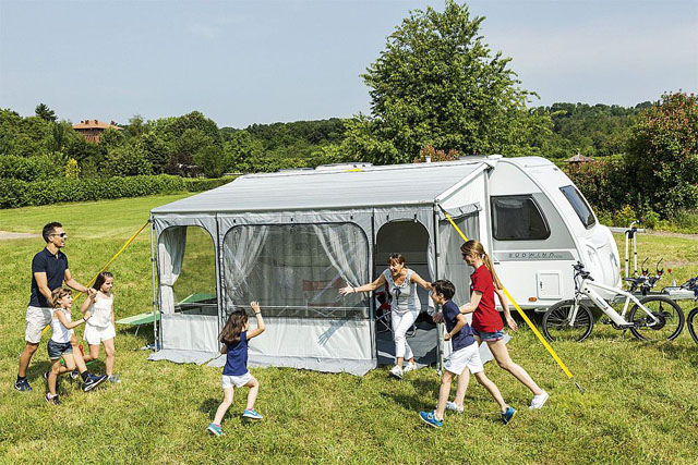 Product Image for Påsmarkis+tält Zip 410x250 Royal Grey Fiamma Caravanstor