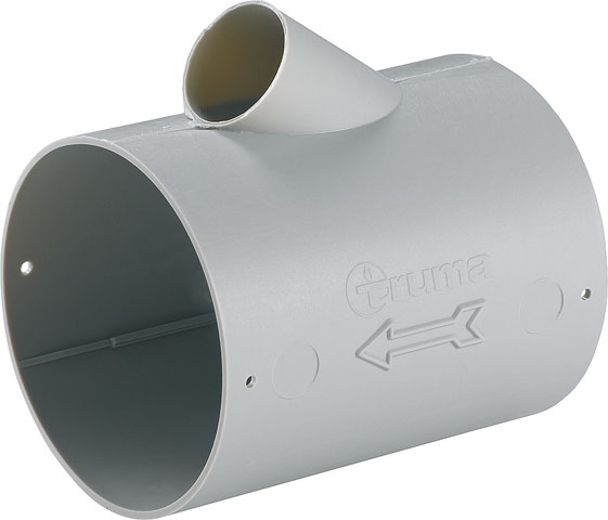 Product Image for Förgreningsrör AT, grå 65/72 mm, utgång 22 mm