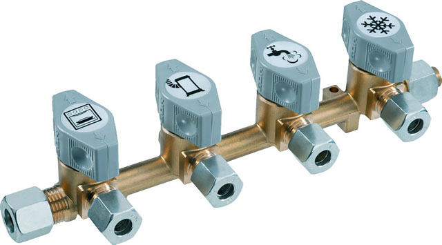 Product Image for Fördelarblock DSV-AB4 PS 5 bar RVS10 x 4xRVS8 x RVS10