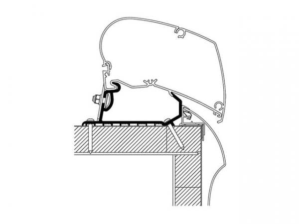 Product Image for Adapter 4 delar för Thule Omnistor 6300/9200 för Hobby Optima Ontour