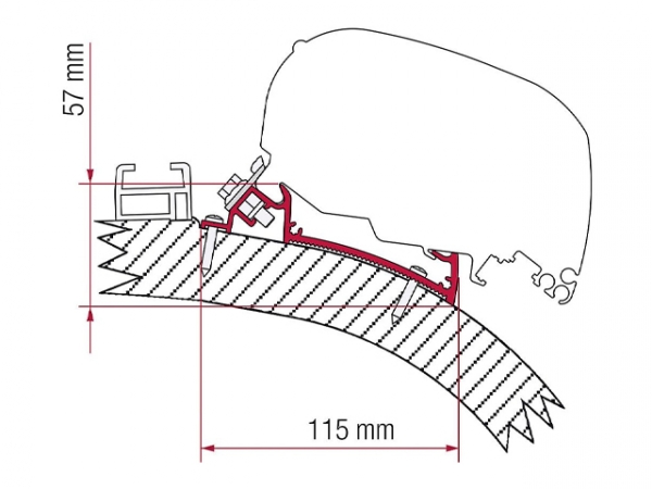 Product Image for Adapter FIAMMA Carthago Malibu 340 cm för F65/F80