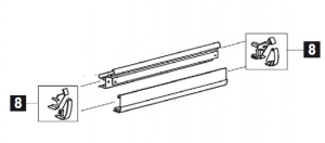 Product Image for LH+RH END PLATE LEAD RAIL 2000 Nr 8