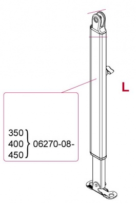 Product Image for Støttebein F45S Venstre 350-450 cm
