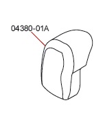 Product Image for L.H.END COVER F45IL/F1L POLAR WHITE