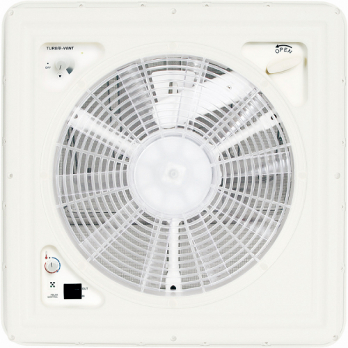 Product Image for Takluke 40x40cm med vifte 12V, turbo-vent, hvit