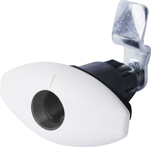 Product Image for Dörrhandtag Elipse, litet vit/grå, för STS-/Zadi-cylinde