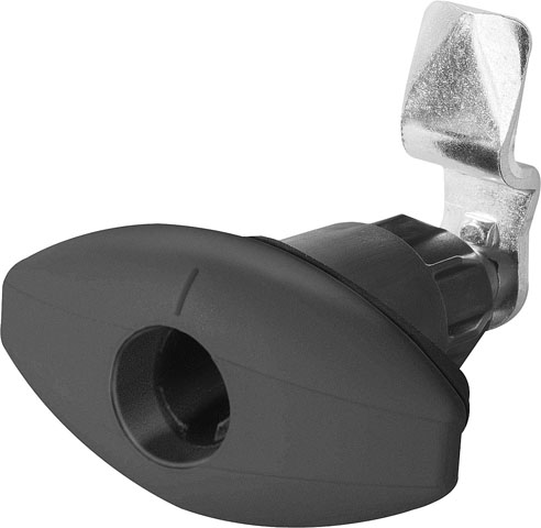 Product Image for Elipse dörrhandtag, litet svart, för STS-/Zadi-cylinder