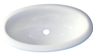 Product Image for Håndvask oval Hvit
